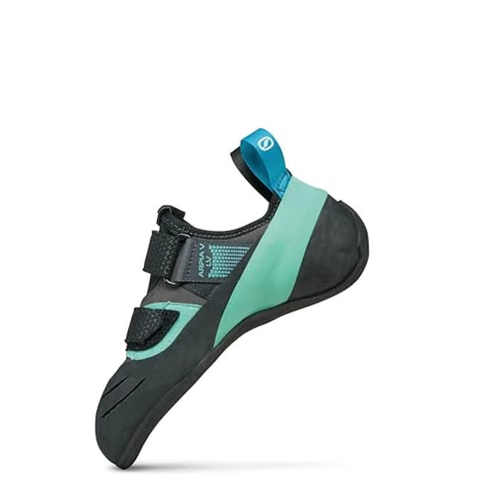SCARPA Arpia V LV Rock Climbing Shoes for Gym Bouldering & Sport Climbing - Shark/Aqua - 9-9.5 Women/8-8.5 Men by SCARPA - Image 4