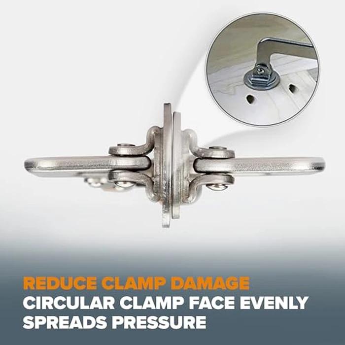 BORA Auto Adjust 6 inch Locking Vise Grip Clamp - Heavy Duty Multi Purpose Welding Clamps with Comfortable Grips Perfect C Clamp for Woodworking, Welding, and Metalworking by BORA - Image 6