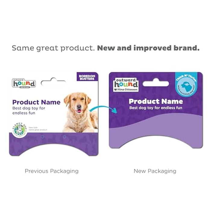 Outward Hound by Planet Dog Lil' Snoop Dog Toy - Treat‑Dispenser Puzzle Ball, Interactive Slow Feeder, Small to Medium Dogs, Bouncy & Mint-Infused, Purple, 3.9" by Outward Hound - Image 2