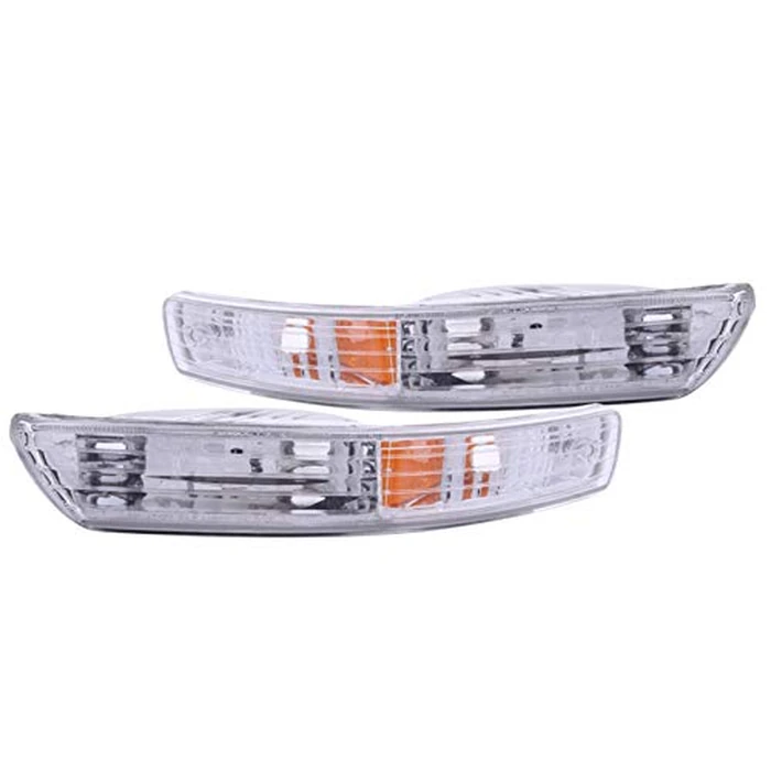 Anzo USA 511021 Acura Integra Chrome Euro w/Amber Reflector Bumper Light Assembly - (Sold in Pairs) by ANZO USA - Used - Acceptable condition - CA$8.46