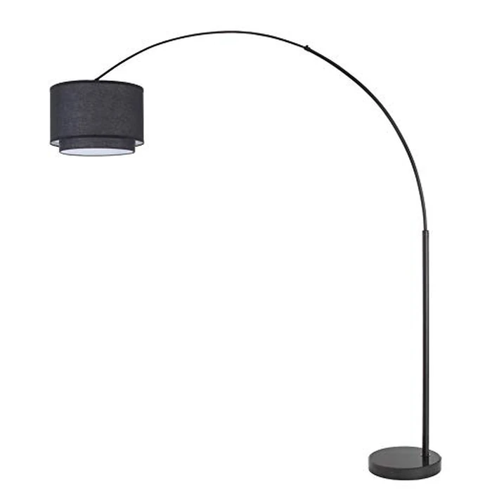 Major-Q Modern Arcing Floor Lamp - Tall Stand Up Arching Drum Shade - Large Contemporary Floor Lamp for Dining Rooms and Bedrooms - Corner Lamp for Office Lighting and Home Decor by Major-Q - Image 1