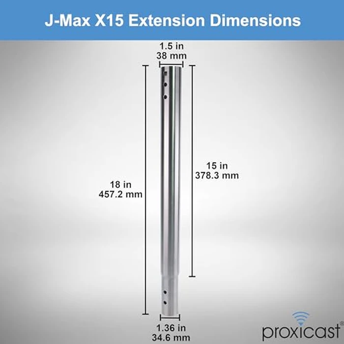 Proxicast 15 inch Stainless Steel Extension Pole for Proxicast J-Max Antenna Mounts (ANT-800-X15) by Proxicast - Image 6