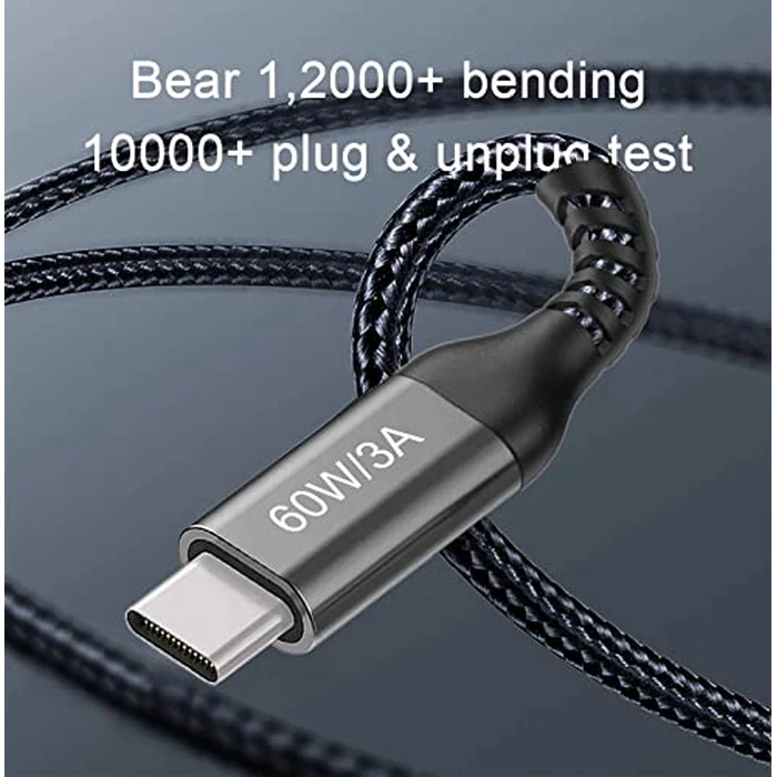 USB-C to USB-C Cable (15FT 2PACK 60W) Long Cable,Fast Charging Cord for iPhone 15 Pro,Samsung Galaxy S23/S22/Z Fold 3,Note 20 Ultra/10 Lite,Google Pixel 6 Pro,OnePlus 9 Pro,Sony Xperia 5,Dual Type-C by Grtoeud - Image 6