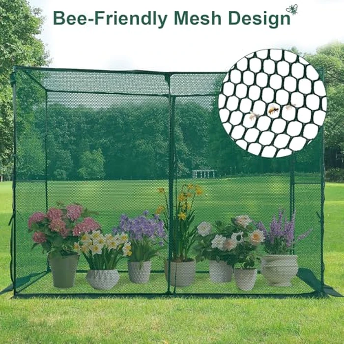 Toriexon Crop Cage Plant Protection Tent 6.5 x 10 x 6.5 Ft, Large Grid & Protect Plants from Birds and Small Animals, Garden Cages with Storage Bag Suitable for Garden Patio Lawn by Toriexon - Image 5