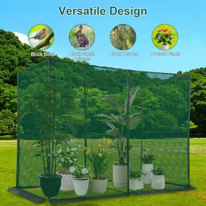Toriexon Crop Cage Plant Protection Tent 6.5 x 10 x 6.5 Ft, Large Grid & Protect Plants from Birds and Small Animals, Garden Cages with Storage Bag Suitable for Garden Patio Lawn by Toriexon - Image 6