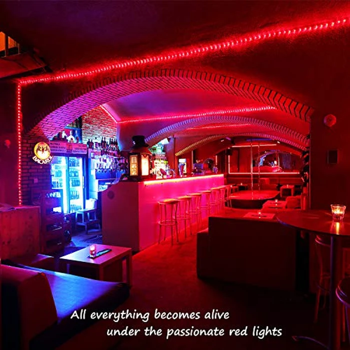 Areful Red LED Lights, 16ft Rope Lights, Flexible and Connectable Strip Lighting, Waterproof for Indoor Outdoor Use, 360 Beam Angle, High Brightness for Home Christmas Thanksgiving Halloween by Areful - Image 5