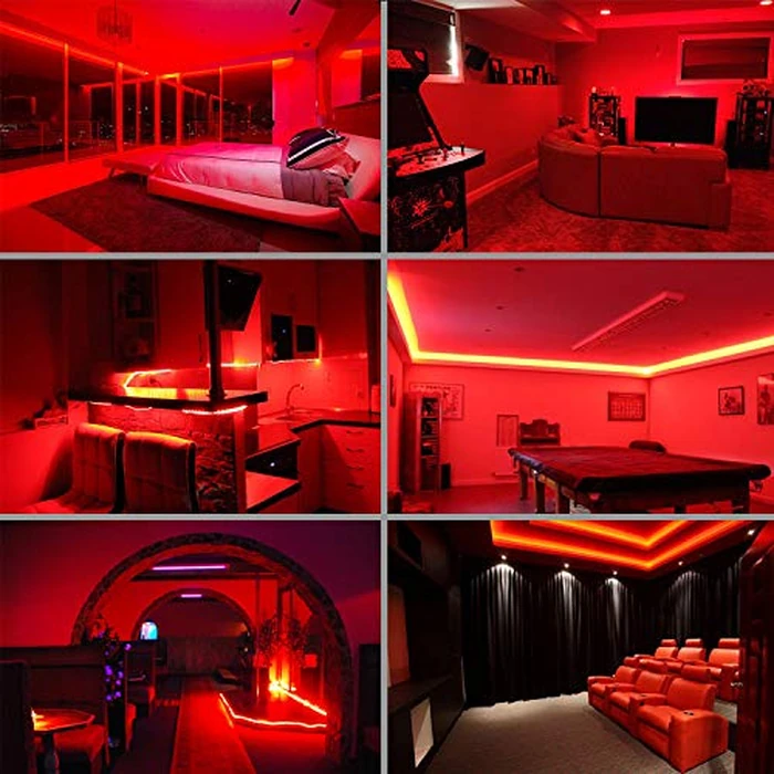 Areful Red LED Lights, 16ft Rope Lights, Flexible and Connectable Strip Lighting, Waterproof for Indoor Outdoor Use, 360 Beam Angle, High Brightness for Home Christmas Thanksgiving Halloween by Areful - Image 7