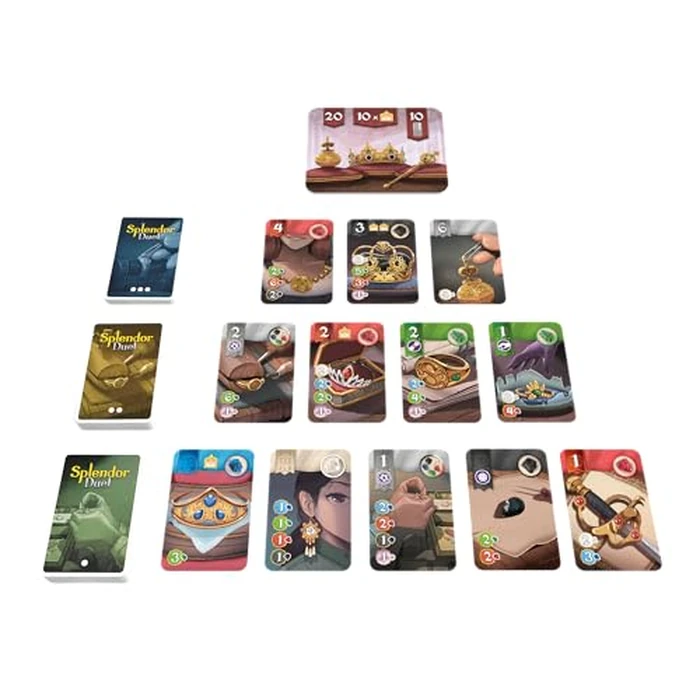Splendor - Duel (Bilingual French/English) - Card Games - Strategy/Duel - Competitive Renaissance Jewel Game - Ages 10+ - 2 Players - 30 to 45 Minute Playtime - Made by Asmodee by Space Cowboys - Image 4