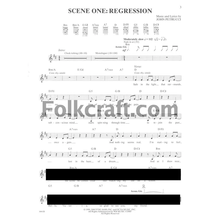 Dream Theater: Metropolis Part 2 - Scenes from a Memory | Guitar Tab Songbook with Authentic Transcriptions | Progressive Metal Sheet Music for Electric Guitar | Guitar Recorded Versions with Lyrics by Hal Leonard - Image 2