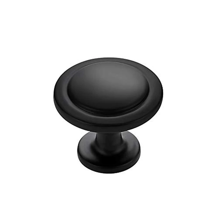 Ravinte 30 Pack 1-1/4 inch Matte Black Zinc Euro-Style Cabinet Knobs, Drawer Pulls & Door Handles by Ravinte - Image 1