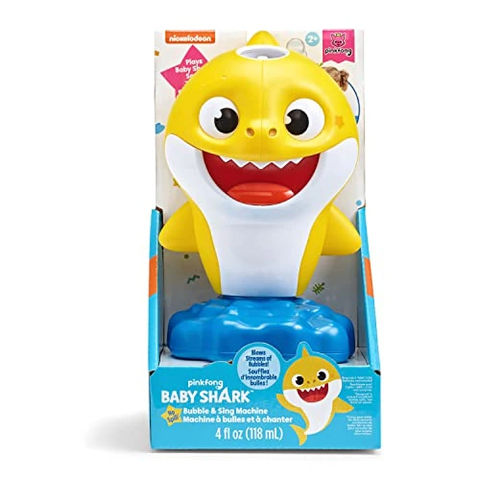 Little Kids Baby Shark NO Spill Musical Bubble Machine,Bubble Toy for Baby, Toddlers and,Amazon Toys Exclusive with 20oz of Extra Bubble Solution 91273E Multicolor by Little Kids - Image 5