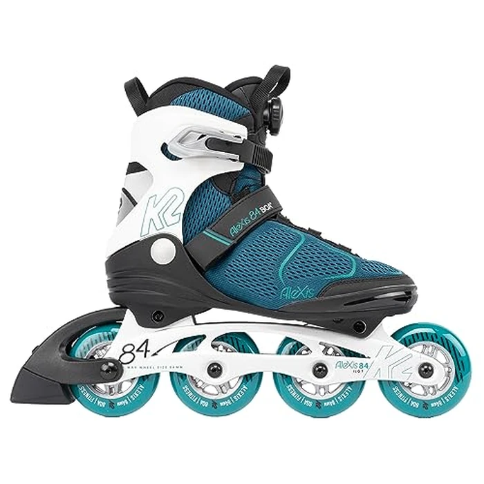 K2 Skate Alexis 84 Boa, 8.5 Teal White by K2 - Image 3