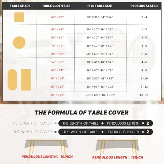 Horaldaily Christmas Tablecloth 52x70 Inch, Poinsettia Golden Ribbon Washable Table Cover for Party Picnic Dinner Decor by Horaldaily - Image 6
