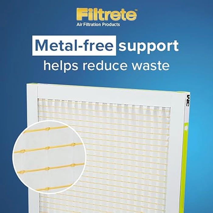 Filtrete 25x25x1 Air Filter, MERV 8, MPR 700, Dust, Pollen & Pet Dander Reduction, 3-Month AC and Furnace Filter, Easy on Air Flow, 6 HVAC Filters (Actual Size 24.81 x 24.81 x 0.81 in) by Filtrete - Image 9