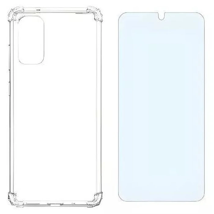 Verizon Clear Phone Case and 2 Pack Blue Light Screen Protector for Samsung Galaxy S20 5G UW - Clear by Verizon - Refurbished - Acceptable condition