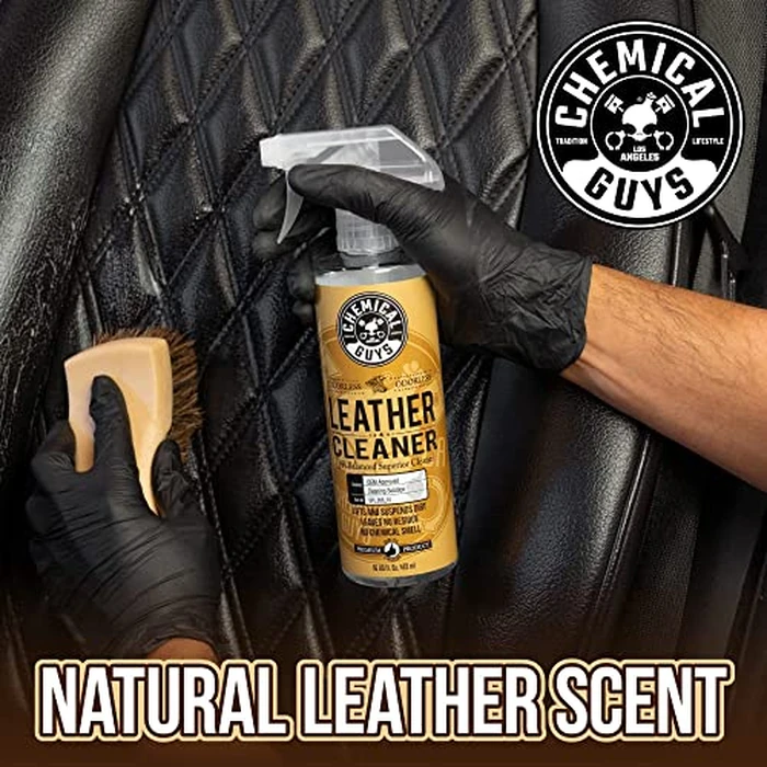 Chemical Guys Leather Cleaner and Conditioner Kit - Car Cleaner and Conditioner, Safely Cleans & Conditions Leather Car Interiors, Furniture, Shoes, Boots, Bags, Apparel & More, 2 Bottles (16 oz Each) by Chemical Guys - Image 8