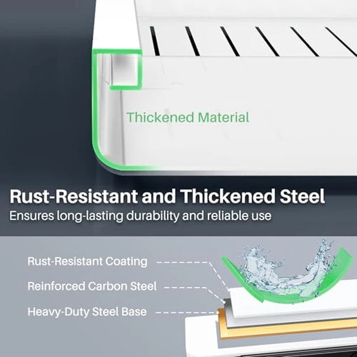 Pull out Cabinet Organizer, 2-pack, Expandable(12"-20") Heavy Duty Slide out Drawers Fixed with Adhesive Nano Film for Pots, Roll out Shelf Storage for Kitchen Base Cabinet Organization(3 Rails) by Kitstorack - Image 7