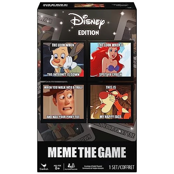 Spin Master Games, Meme The Game: Disney Version, Funny Card Game for Fans of Disney Movies, 3-6 Players, for Ages 8 & Up by Cardinal - Used - Like New condition - US$7.17