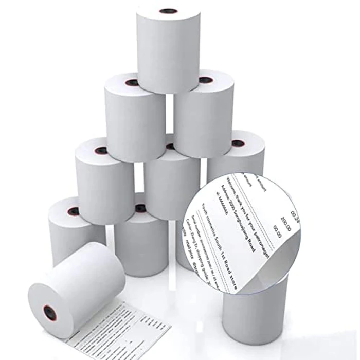 MUNBYN 3 1/8" x 2" Thermal Receipt Paper Rolls, 80mm POS Receipt Paper Cash Register Roll, 10 Rolls Sealed Pack by MUNBYN - Image 1