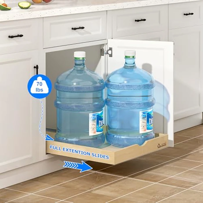 WelFurGeer Soft Close Pull Out Drawers for Cabinets, 23" W x 21" D Pull Out Cabinet Drawer with Heavy Duty Slides, Pull Out Cabinet Organizer, Cabinet Pull Out Shelves, Pull-Out Home Organizers by WelFurGeer - Image 6