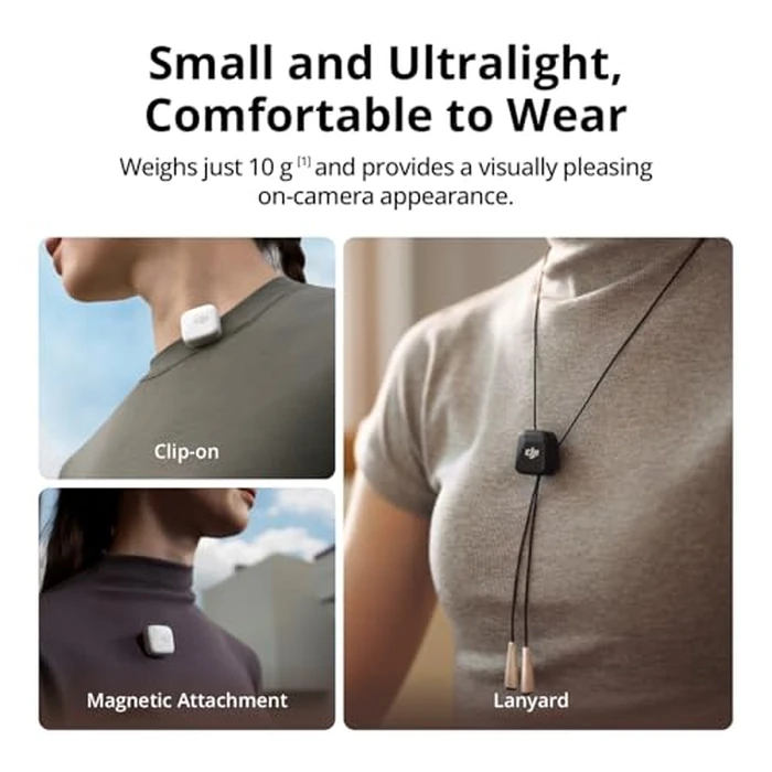 DJI Mic Mini (2 TX + 1 RX + Charging Case), Wireless Lavalier Microphone for iPhone/Camera/Android, Ultralight, Detail-Rich Audio, 48h Use, Noise Cancelling, Automatic Limiting, Vlog, Streaming by DJI - Image 2