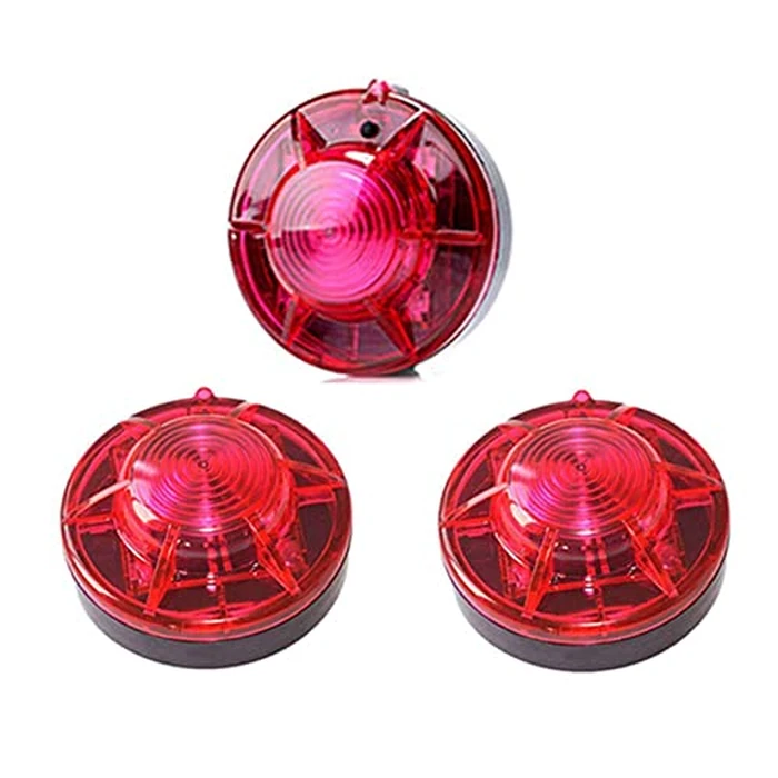 AHOUFHER 3 Pack LED Road Flares Roadside Flashing Emergency Lights Beacon luminous with Magnetic Base for Vehicle and Outdoor Sports.(Red) by AHOUFHER - Used - Like New condition