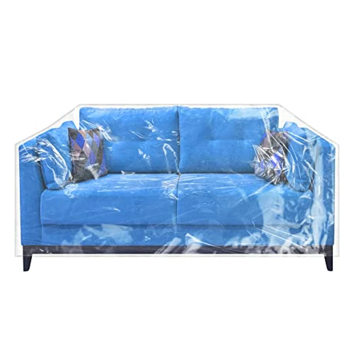 Wokire Plastic Loveseat Cover - 84" W x 40" D x 36" RH x 18" FH - Heavy Duty Vinyl, Waterproof, Slipover - Protects Pets Scratches by wokire - Used - Like New condition