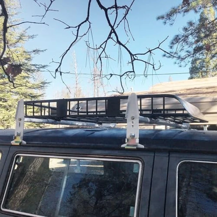 ECOTRIC Adjustable Van Roof Ladder Rack 500LBS 2 Bars for Chevy Dodge Ford GMC Express 77'' by ECOTRIC - Image 8