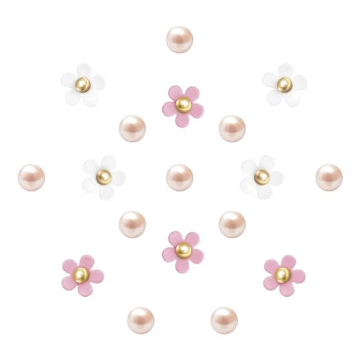Ziigole Cute Flower Shoe Charms for Women, 18Pcs Acrylic Pink Daisy Charms with Pearls Decoration for Girls' Clog Sandals, DIY Shoe Decoration Charms, Perfect Birthday Party Favors by Ziigole - Used - Like New condition