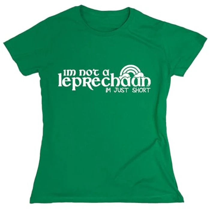 Not A Leprechaun St. Patrick's Day T Shirt | Lucky Shamrock Funny St Patricks Day Shirt | Pats Sarcastic Saint Irish Tees | Perfect Novelty Gift for Men & Women S Irish10 by Feelin Good Tees - Image 1