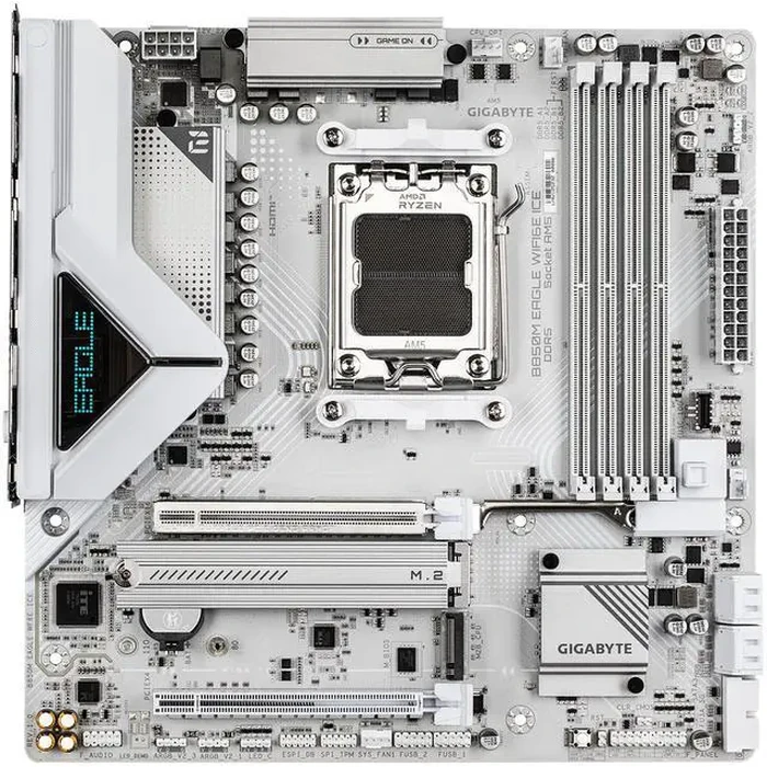 GIGABYTE B850M EAGLE WIFI6E ICE AMD AM5 Motherboard, M-ATX, DDR5, 2x M.2, PCIe 5.0, USB-C, USB 3.2 Gen 2, WIFI6E, 2.5GbE LAN, EZ-Latch, Wi-Fi EZ-Plug by GIGABYTE - Image 3