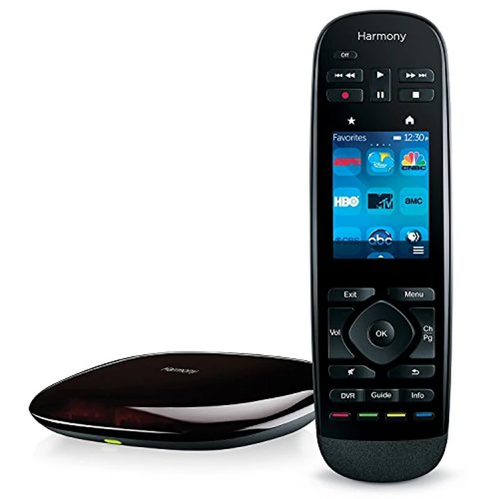 Logitech Harmony Remote with Customizable Touch Screen and Closed Cabinet RF Control - Black (Renewed) by Logitech - Image 1