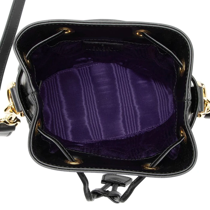 Gucci Jumbo GG Matelasse Bucket Bag - Leather - Black by Gucci - Image 7