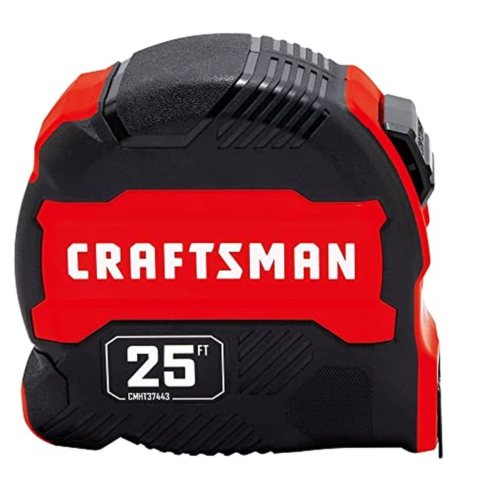 CRAFTSMAN 25-Ft Tape Measure with Fraction Marketing, Retractable, Manual-Locking Blade (CMHT37443S) by CRAFTSMAN - Image 1