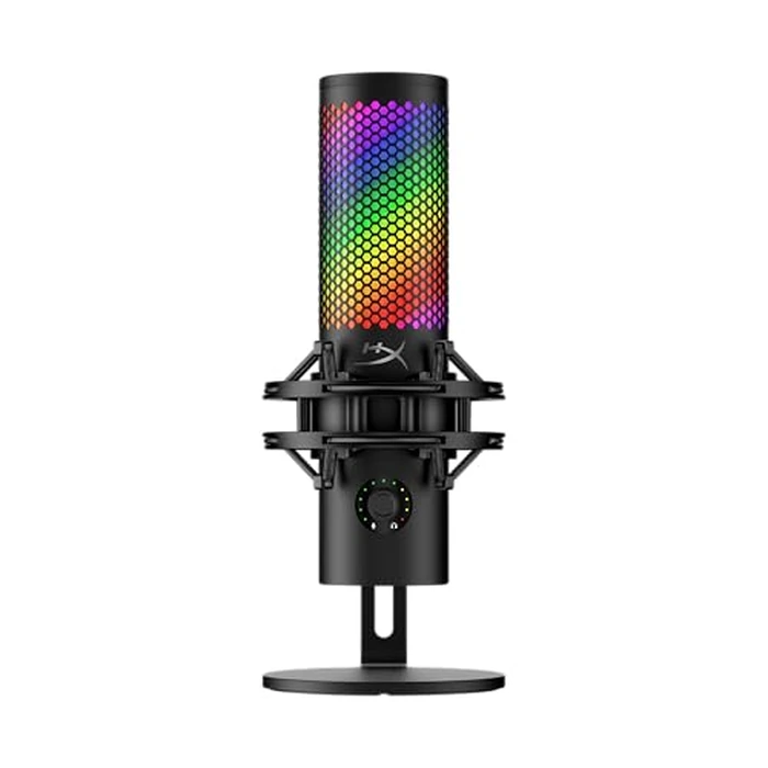 HyperX QuadCast 2 S - USB Microphone, with RGB Lighting, Streaming and Podcasting, with On-Board Controls, LED Lighting, Removable Shock Mount, PC, Mac, USB-C - Black by HyperX - Used - Acceptable condition - US$83.57
