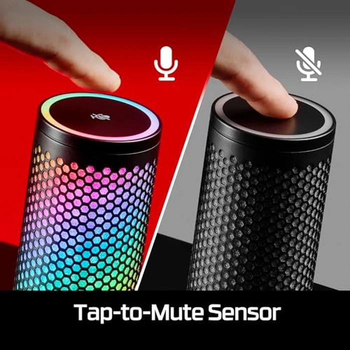 HyperX QuadCast 2 S - USB Microphone, with RGB Lighting, Streaming and Podcasting, with On-Board Controls, LED Lighting, Removable Shock Mount, PC, Mac, USB-C - Black by HyperX - Image 3