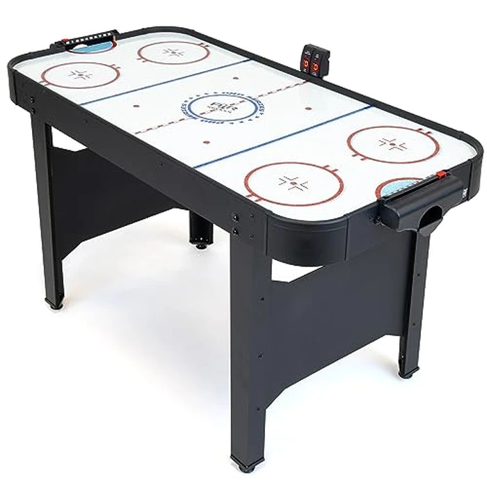 GoSports 48 Inch Air Hockey Arcade Table - Includes 2 Pushers, 3 Pucks, AC Motor, and LED Scoreboard - Black by GoSports - Used - Like New condition
