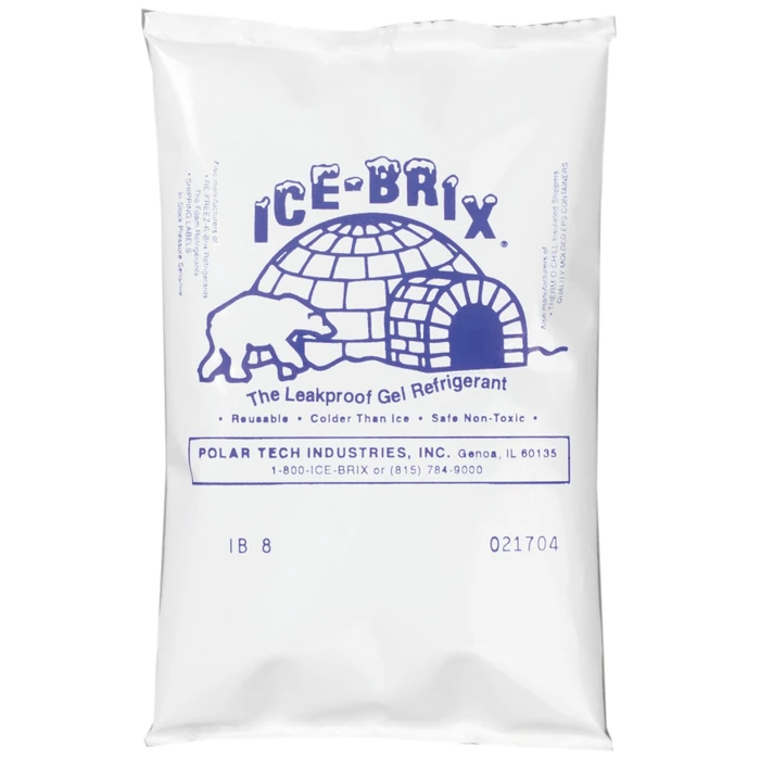 Polar Tech | IB 6 | ICE-BRIX & XTREME BRIX Cold Packs | 6 oz, 6" x 4" x 3/4" (Case of 48) by Polar Tech - Used - Very Good condition