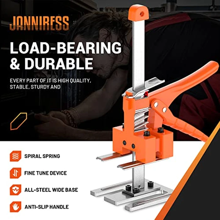 Labor Saving Arm Jack Handle 2 Pack,15 in Construction Jack,Multifunctional Furniture Jack for Installing Cabinets and Wall Tile Height Adjuster Handheld Lifter Tool, Load 400LBS by JANNIRESS - Image 2