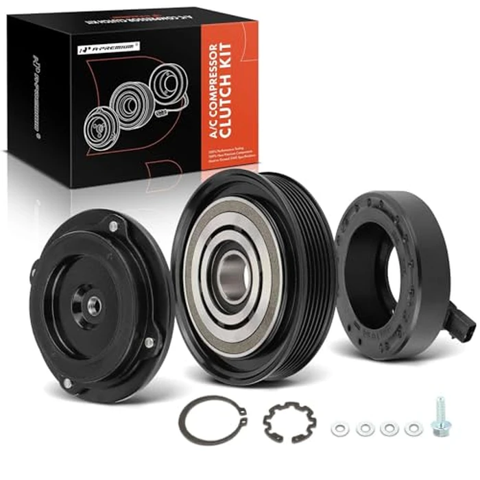A-Premium A/C Compressor Clutch Kit Compatible with Honda Accord 2003-2007, Odyssey 2005-2007, Pilot, Ridgeline & Acura MDX, TL by A-Premium - Image 1