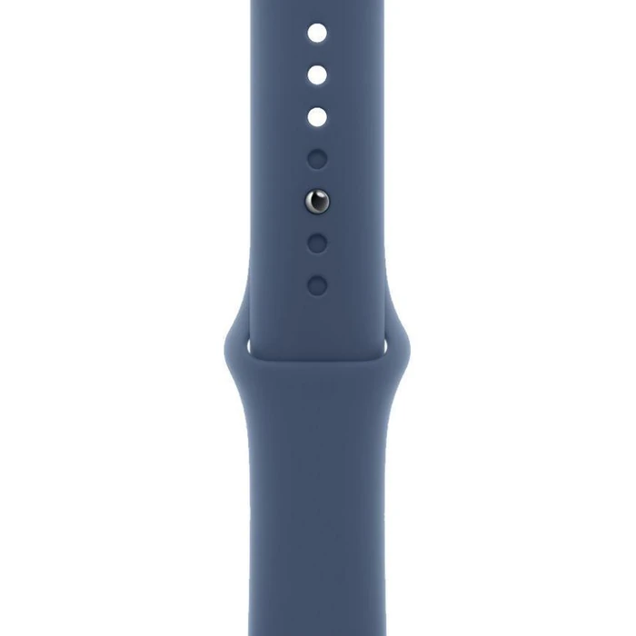 Apple Watch Series 10 (GPS) - 64GB - 42mm - Silver Aluminum Case with Denim Rubber Sport Band - S/M Size by Apple - Image 3