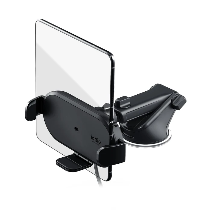 iOttie Auto Sense 2 Fold Qi Wireless Car Charger -Wireless Charging Automatic Clamping Dashboard Car Phone Mount for Google Pixel Fold, Galaxy Z Fold 4, Galaxy Z Flip 4, Other Foldable Smartphones by iOttie - Image 1