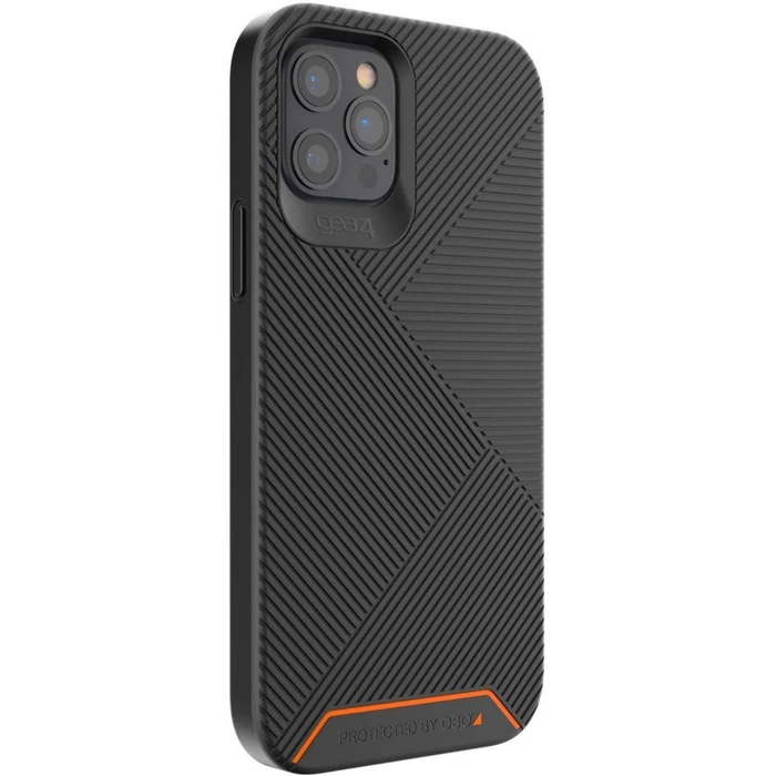 ZAGG Gear4 Battersea Series Phone Case for Apple iPhone 12 mini - Black/Orange by ZAGG - Image 2
