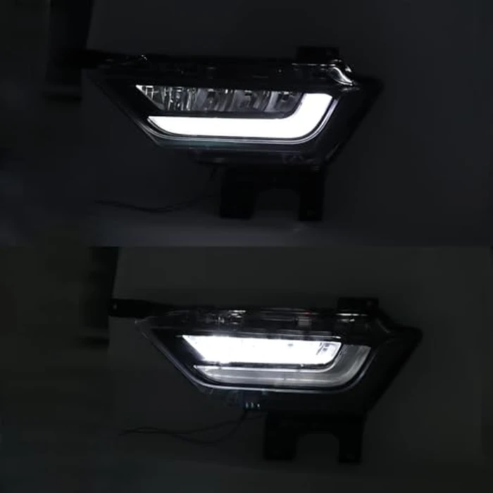 KAMDKI Left Driver Side LED Fog Light Compatible for 2021 2022 2023 Ford F150 F-150 Front Bumper Light W/Bulbs W/O Wiring Harness Driving Lamp Assembly LH FO2592259 19629200 ML3Z15201C by KAMDKI - Image 2