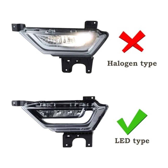 KAMDKI Left Driver Side LED Fog Light Compatible for 2021 2022 2023 Ford F150 F-150 Front Bumper Light W/Bulbs W/O Wiring Harness Driving Lamp Assembly LH FO2592259 19629200 ML3Z15201C by KAMDKI - Image 5