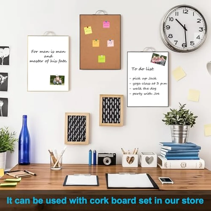TSJ OFFICE Small White Board - 16" X 12" Portable Gold Aluminum Framed Whiteboard, Magnetic Dry Erase Board with a Handle, to Do List Notepad for Office, Home, School by TSJ OFFICE - Image 7