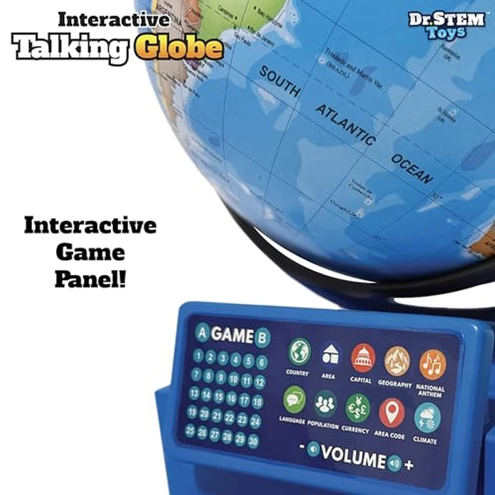 Dr. STEM Toys Interactive Talking Globe with Smart Pen, Game Panel, 300+ Geographic Quiz Questions, Touch & Learn, Music, and More - Educational Toy for Kids Ages 6+ by Dr. STEM Toys - Image 8