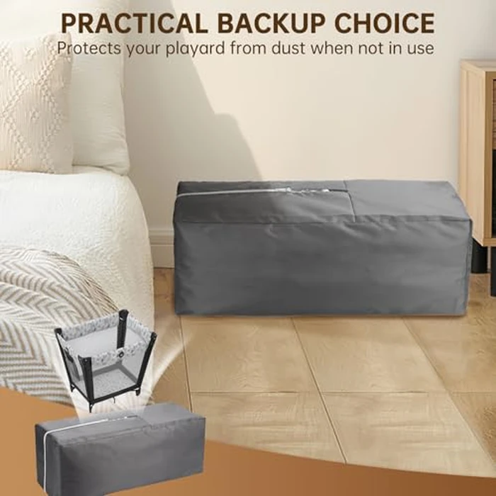 Ajrwiiy Carrying Bag Compatible with Graco Pack n Play - Travel Bag, Lightweight Playard Storage Duffle Bags with Zippers, Easy to Carry, Foldable Duffle Bags for Travel and Storage by Ajrwiiy - Image 3