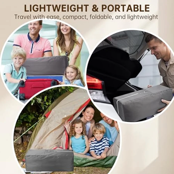 Ajrwiiy Carrying Bag Compatible with Graco Pack n Play - Travel Bag, Lightweight Playard Storage Duffle Bags with Zippers, Easy to Carry, Foldable Duffle Bags for Travel and Storage by Ajrwiiy - Image 4