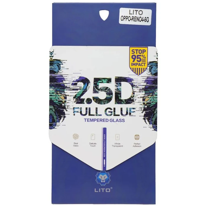 LITO 2.5D Full Glue Tempered Glass Screen Protector for Oppo Reno4 5G - Clear by LITO - Image 1